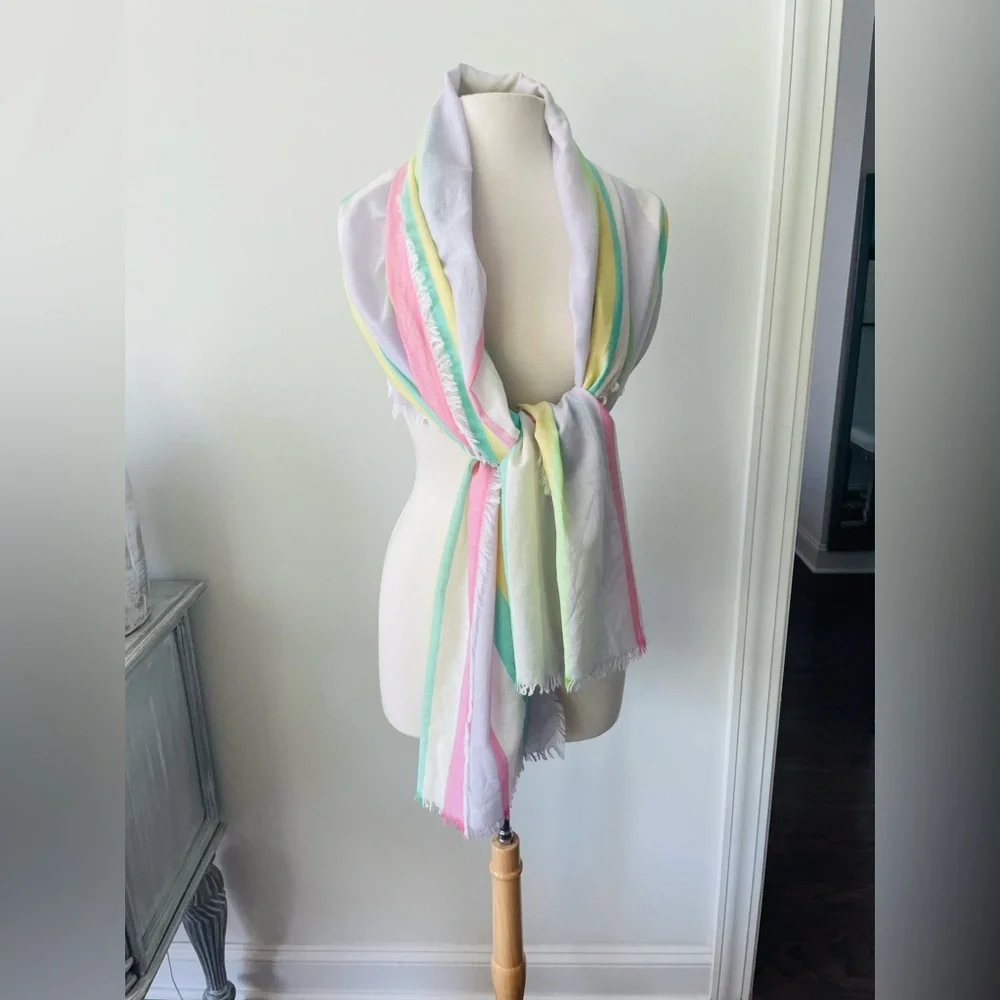 ETRO Cashmere Silk Blend Scarf Shawl New 27x76